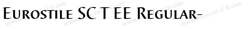 Eurostile SC T EE Regular字体转换
